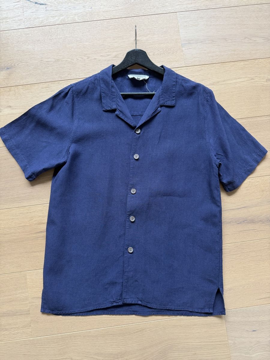 Camicie: Leinen-Hemd MARANE (dunkelblau) Gr.S – Nuovo (secondo la descrizione) da Lengnau BE venduto da RK1983 1