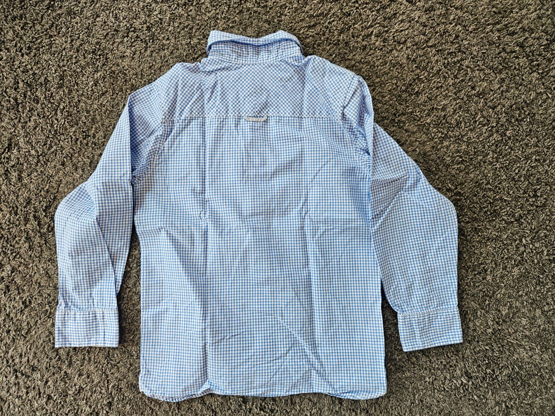 H&M Camicie, T-shirt & Polo: Hemd langarm hellblau-weiss kariert Grösse 122 – Usato da Marthalen venduto da Himbeersugus 1
