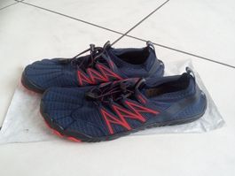 Barfussschuhe "fashion", Blau-Rot, Gr. 42