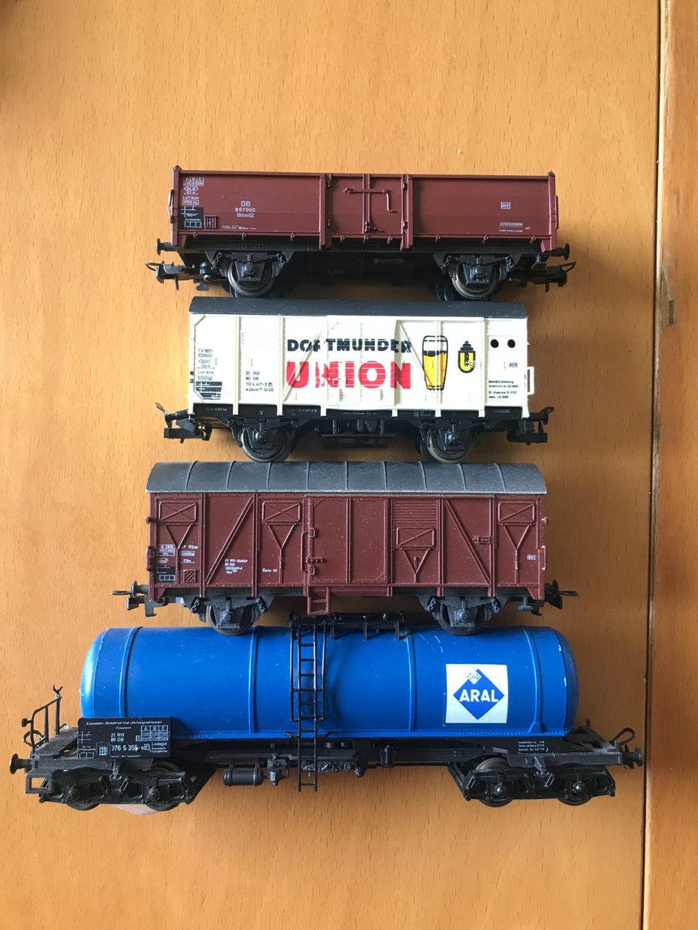 Modellini di ferrovie: 4x DB Güterwagen – Usato da Luzern venduto da mey_s13