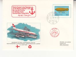 Swissair CV-990 auf Seetransport 02.06.1975