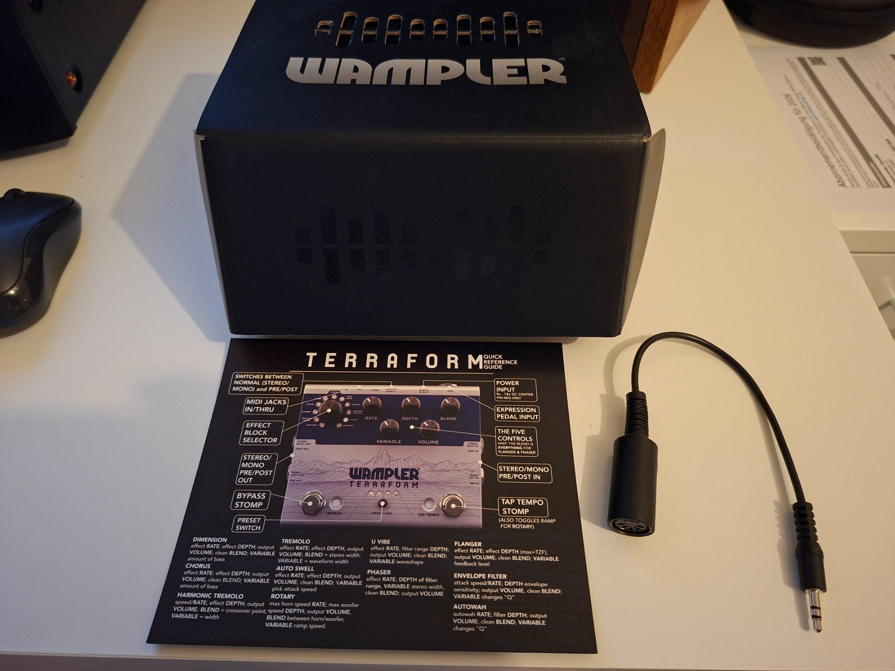 Wampler Strumenti musicali: Wampler Terraform – Multi-Modulation Pedal – Box & MIDI Adap – Nuovo (secondo la descrizione) da Niederrohrdorf venduto da sil_lp26 4
