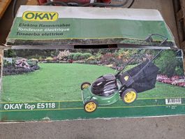 OKAY Top E5118 Elektro Rasenmäher neu in OVP