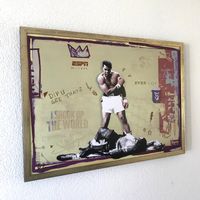 Muhammad Ali Pop Art Kunst Boxing Bild Knock Out Punch KO