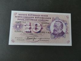 Schweiz 1971, 10 Franken   - ungefaltet  Serie 75 Z