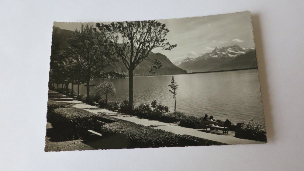 Cartoline postali: Montreux - Quai -  um ca. 1960 – Usato da Jona venduto da centumprata