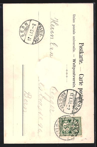 Ansichtskarten: Litho Bern, Kadetten-Bazat 1899, Kind mi – Gebraucht aus Berlin von bartko-reher 1