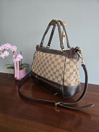 Original Gucci Handtasche Leder braun gebrauchter Zustand