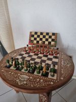 Schachbretttisch inkl. Schachfiguren
