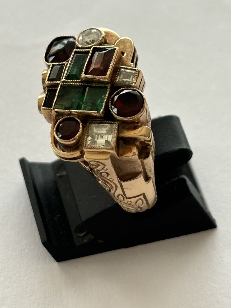 Ringe: Ring Gelbgold / Edelsteine 14 Karat – Gebraucht aus Langnau am Albis von flusspflege 2