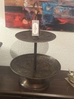 Edle Etagere Lawrence Grey - Metall, neuwertig & stilvoll