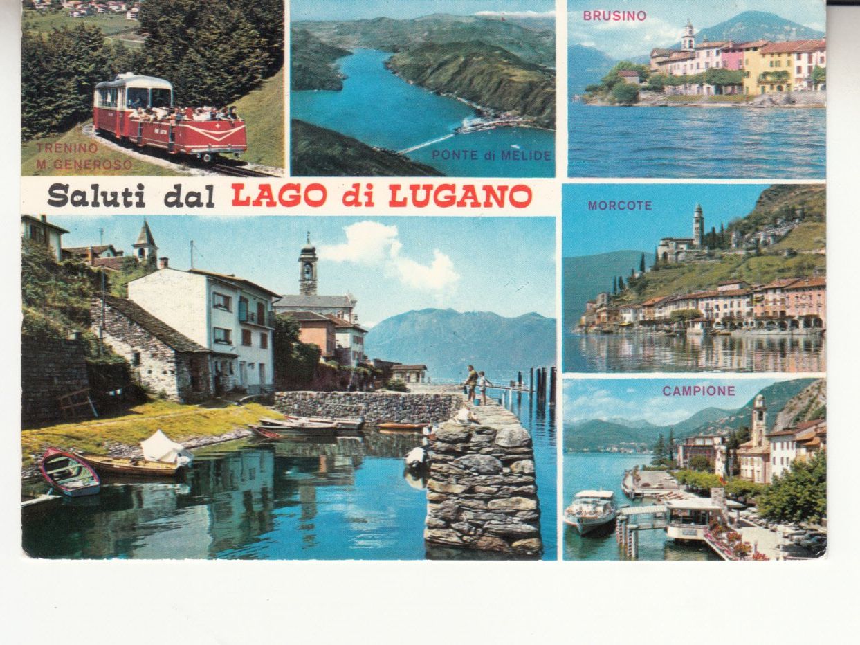 Ansichtskarten: Lago di Lugano 1977 – Gebraucht aus Bürglen TG von StampGraf