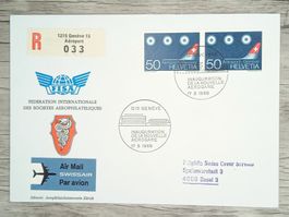TR17 Enveloppe + Timbre Suisse 1968