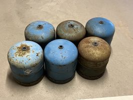 6 bouteilles de gaz R907 campingaz (vides)
