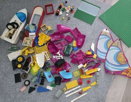 LEGO Konvolut gemischt mit Booten und Figuren gebraucht