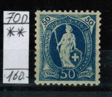 St.Helvetia Nr.70D ** postfrisch