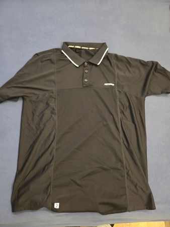 Artengo Polo-Shirt, Grösse M, Schwarz, Sportlich