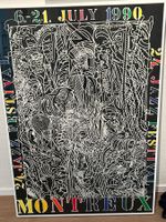 Plakat Montreux Jazz-Festival Bernhard Luginbühl 1990