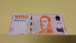 Argentinien 1000 Pesos 2017, Kreuzung der Anden