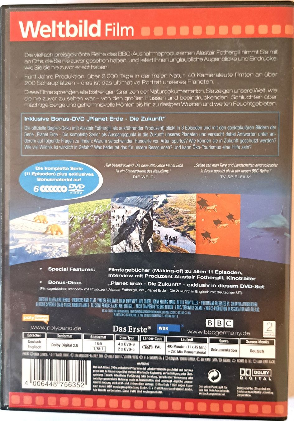 Tutti i DVDs: Planet Erde – Usato da Tenniken venduto da mik_6mxg 1