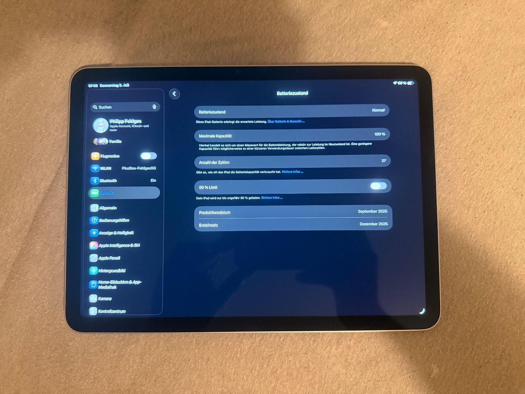 Apple Tablet PC: Ipad Air M3 mit 128 GB Speicher – Gebraucht aus Vaduz von phf_5t8n 1