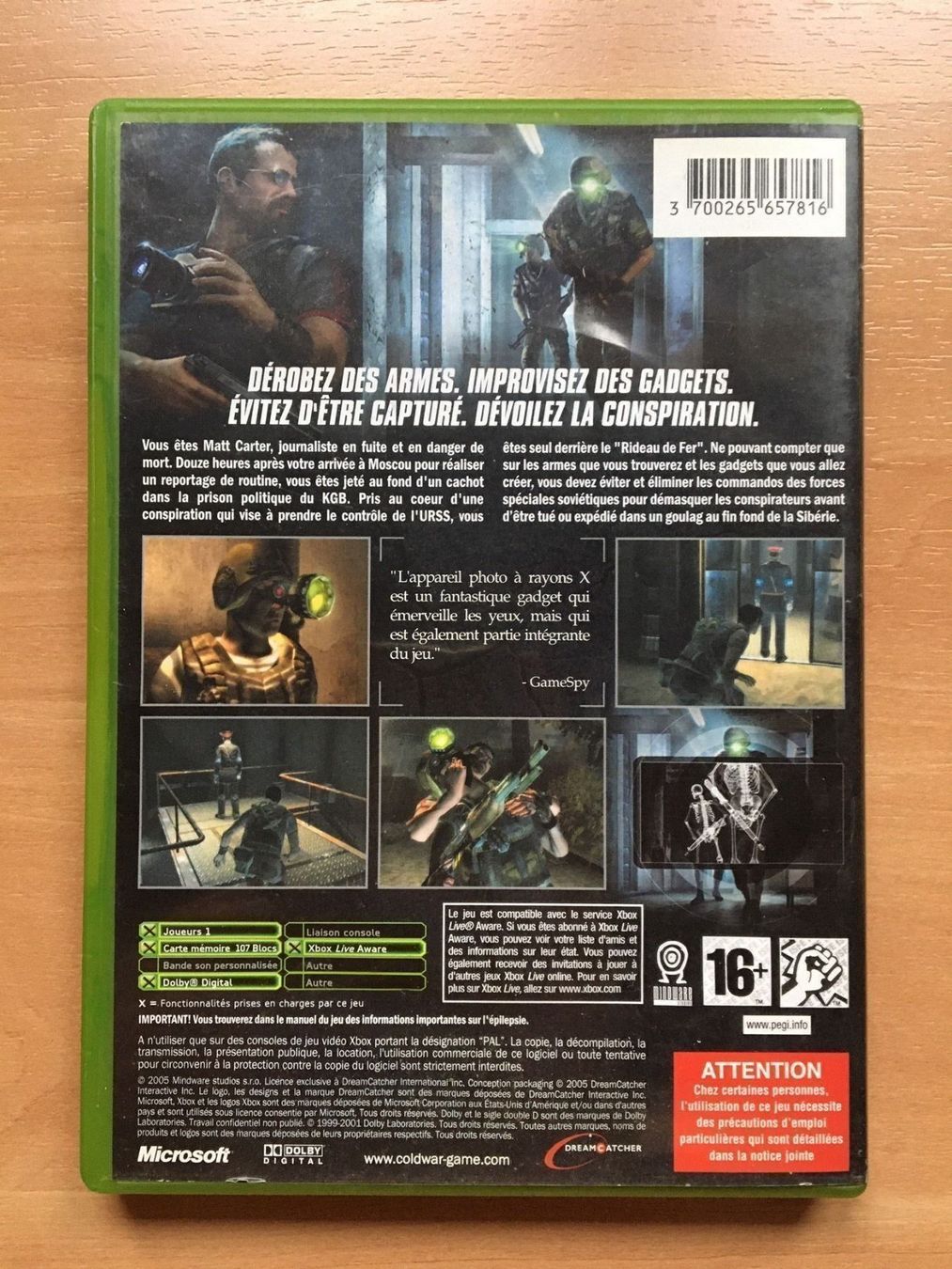 Microsoft Giochi: Cold War (FR) - Xbox Classic – Usato da Soyhières venduto da Spartan117 1