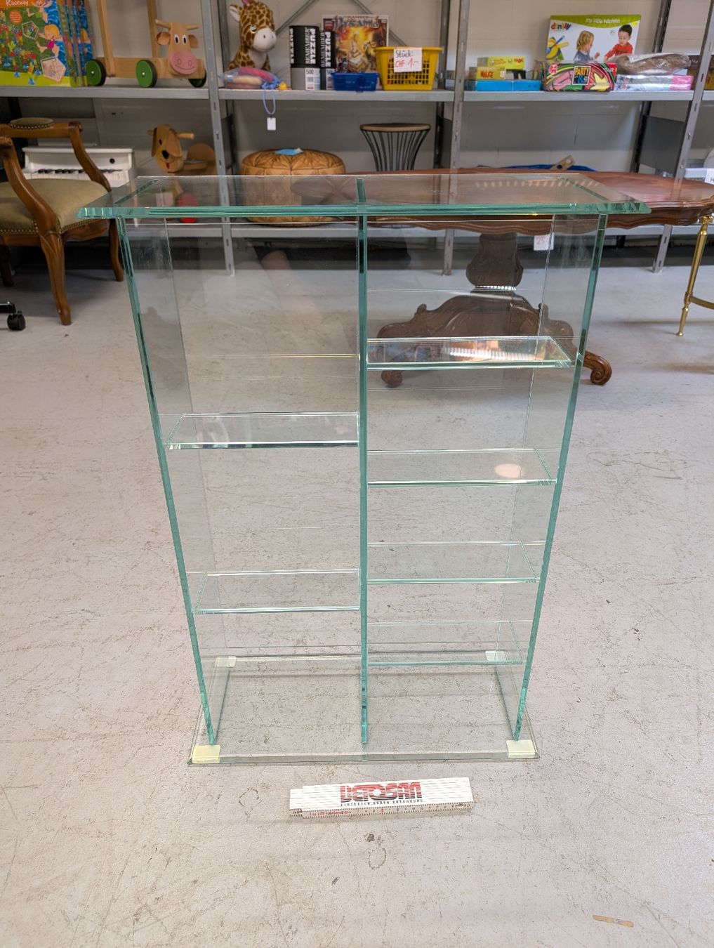 Scaffali: Glasregal, Ständer aus Glas für CDs oder Kleinwaren – Usato da Fislisbach venduto da HurtiBrocki 5