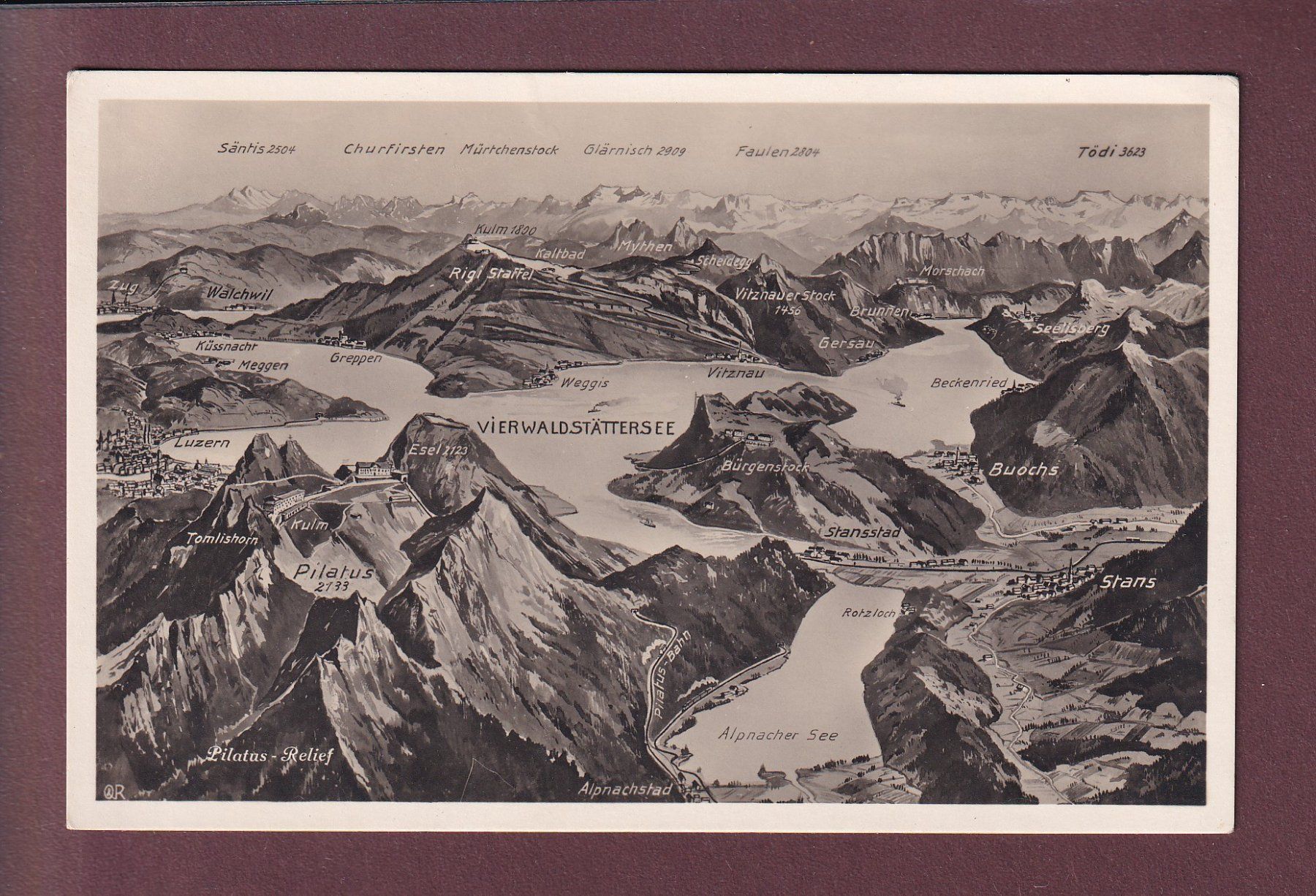 Cartoline postali: PILATUS RELIEF – Usato da Pully venduto da nicecards