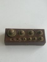 Messsatz Messing mit Holzbox 8teilig 1g bis 200g (S26)