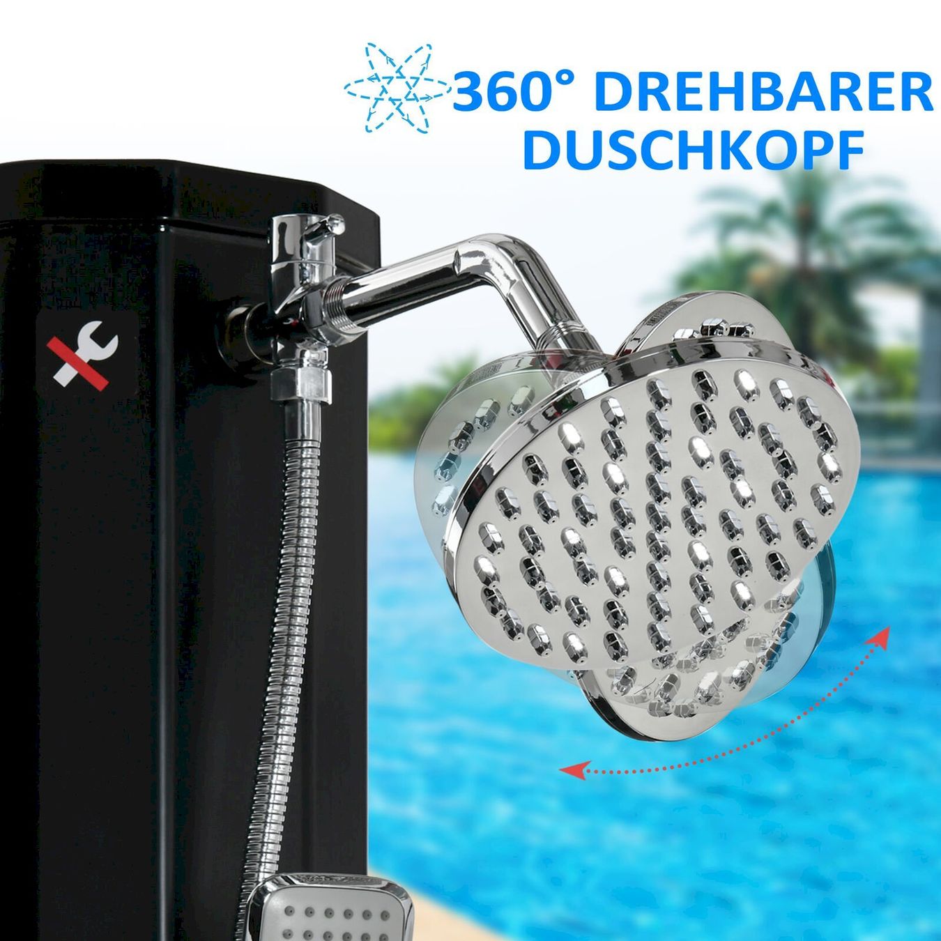 Schwimmbad: Solardusche 35 Liter 0-55°C schwarz – Neu und originalverpackt aus Bottighofen von zaap 3