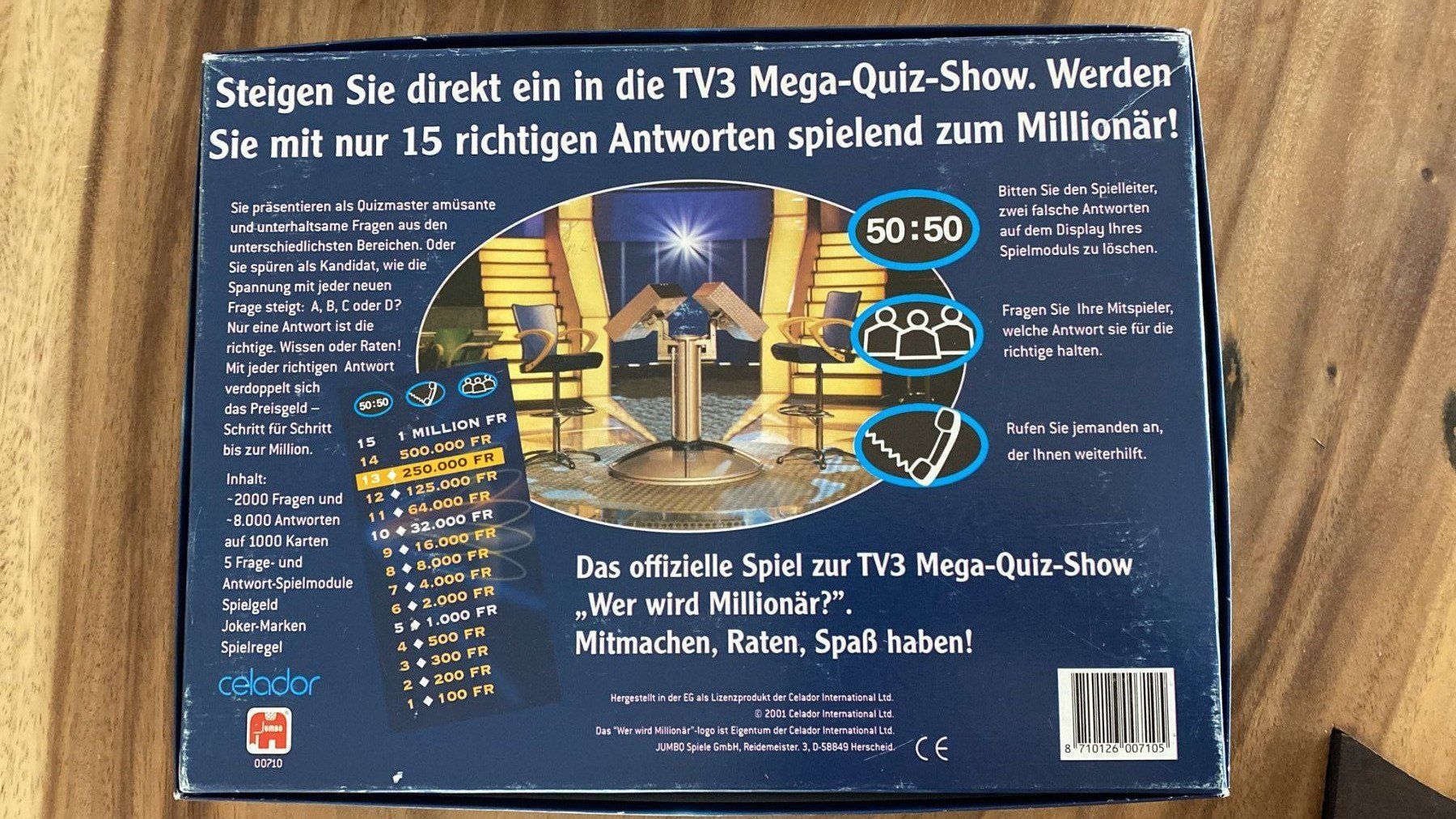 Spiele: Familienspiel Wer wird Millionär – Gebraucht aus Dagmersellen von Arcticsnow2017 1