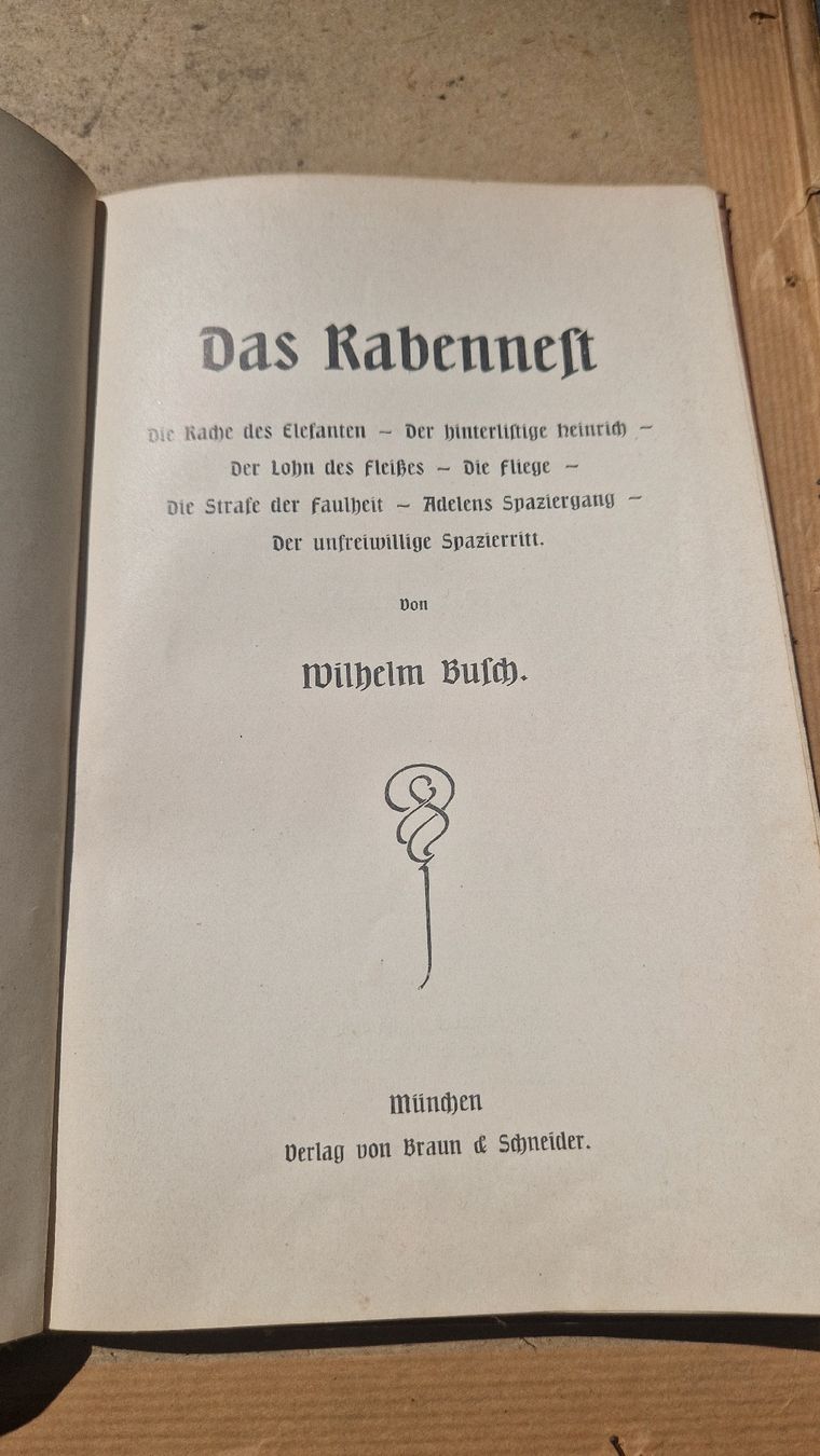 Bücher: Willhelm Busch das Rabennest 1912 – Gebraucht aus Wetzikon ZH von Oldieslover 2