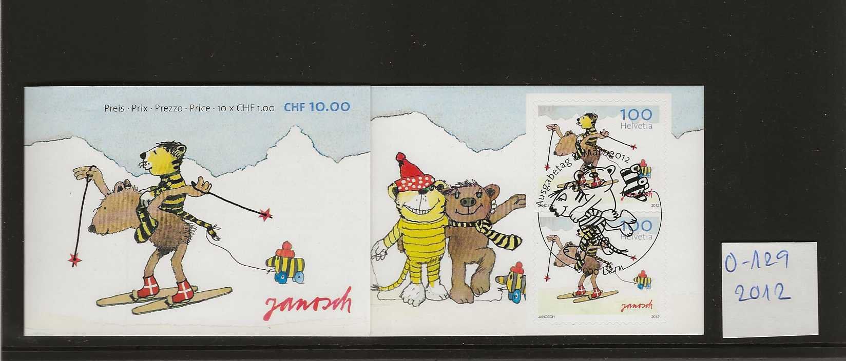 Tutti i francobolli: timbre carnet 0-129 de 2012 Janosch – Usato da Sorvilier venduto da carose01