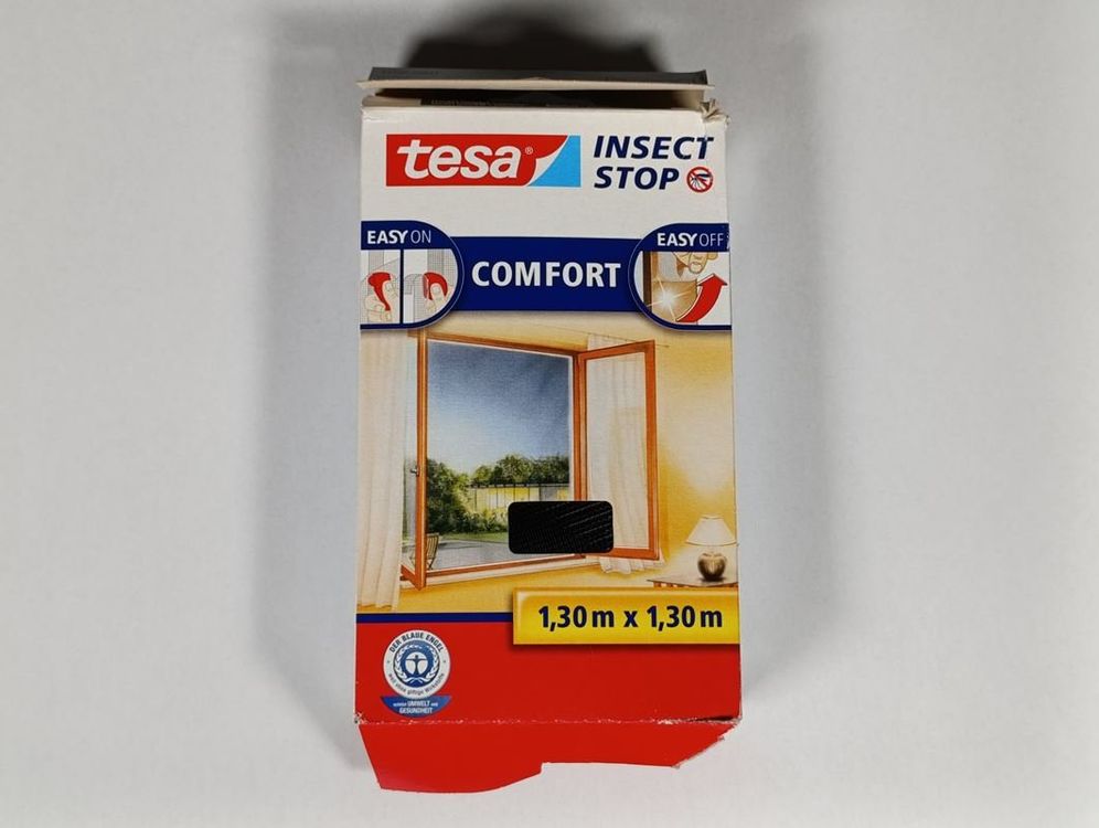 TESA Moustiquaire Insect Stop fenêtre 1,30x1,30m (Neuf avec emballage d ...