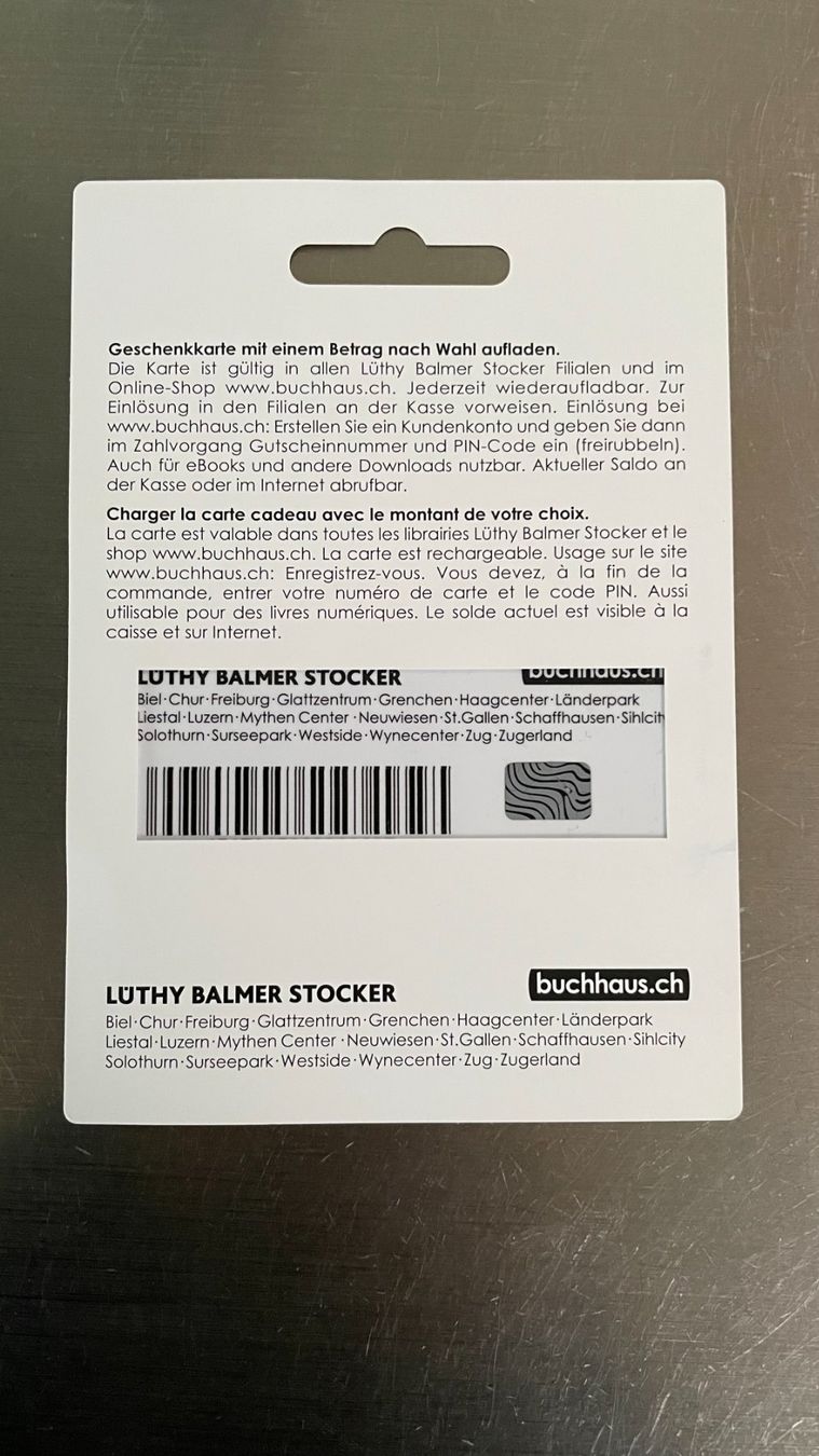 Buoni: Gutschein Lüthy Buchhaus CHF 10.- – Nuovo e nell'imballaggio originale da Aarburg venduto da Sazhe 1