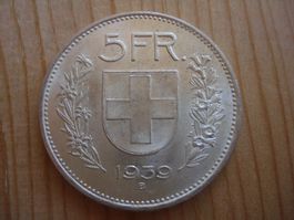 (P2) 5 Franken 1939 STGL