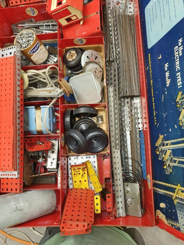 Meccano Kit di costruzioni: AC Gilbert Erector Set No. 12 1/2 MYSTERIOUS WALKING GIANT – Usato da Basel venduto da Rolibus 5