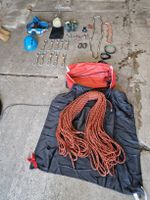 Kletterausrüstung Set Seil Helm Kletterschuhe Grösse 42