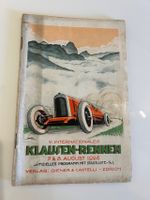 Klausenrennen Programmheft 1926 Klausen Klausenpass Oldtimer
