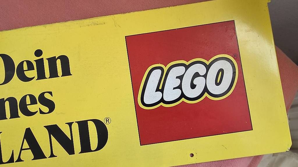 Ecriteaux: Lego werbeschild, schweres Eisenblech,Doppelseitig – D'occasion à Ettingen par 1964erNachtzugfahrer 3