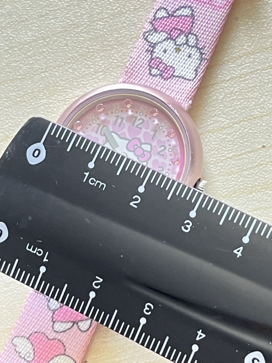 Flik Flak Orologi:  Hello Kitty Flikflak Uhr Armband Stoff  – Usato da Grenchen venduto da chththl 2