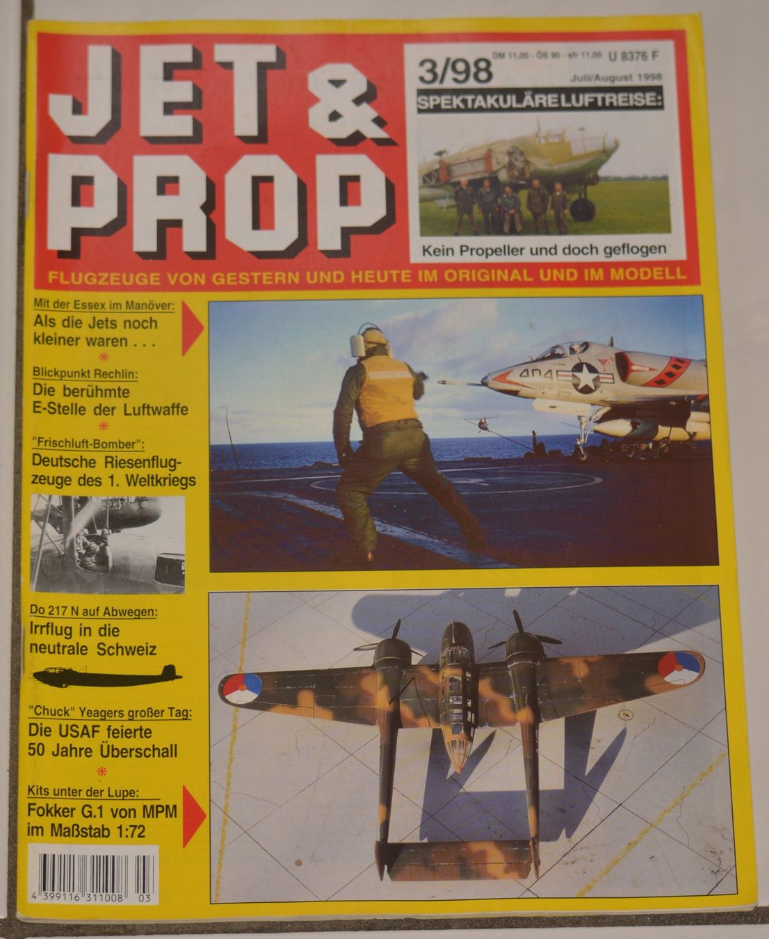Revues & Magazines: Jet&Prop Nr. Juli-August 1998 – D'occasion à Basel par Dogana