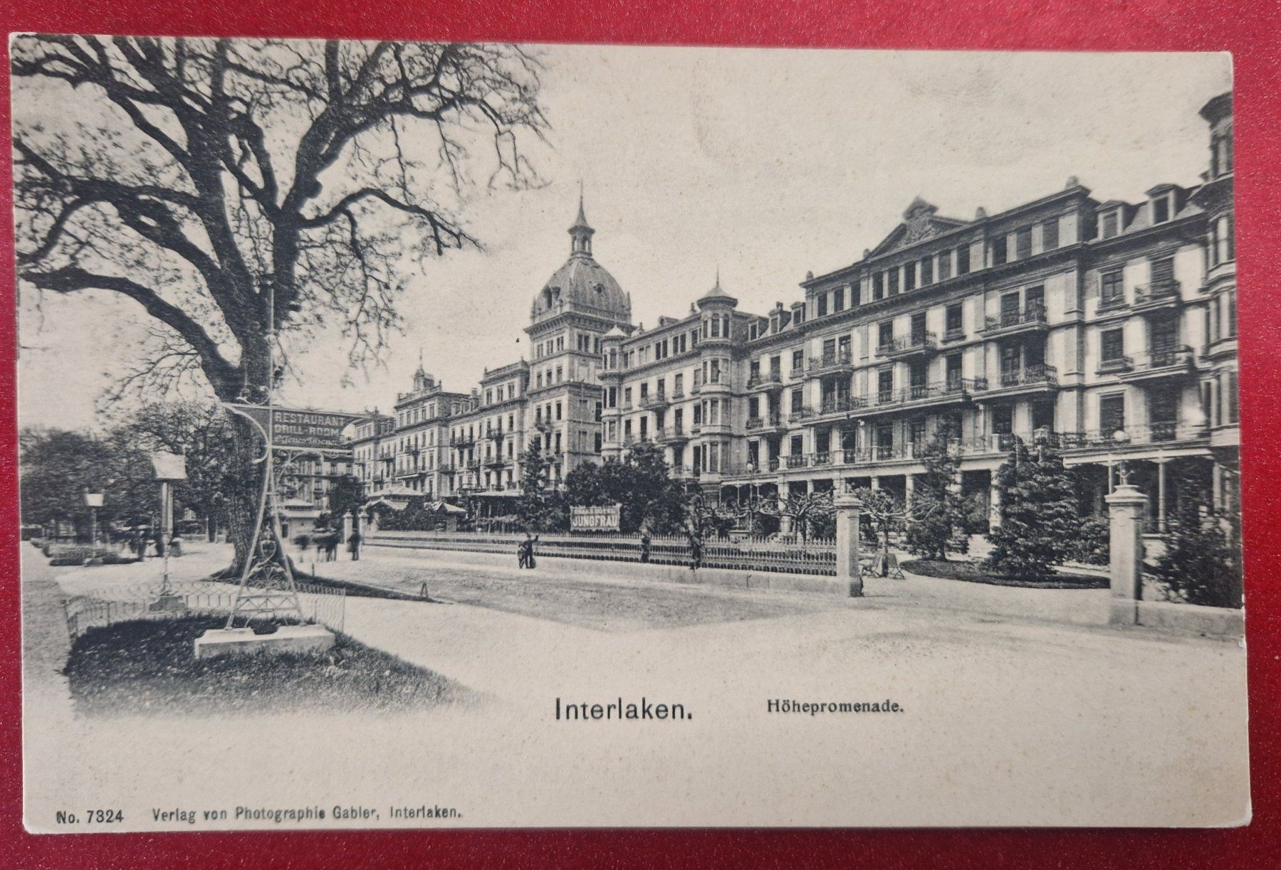 Cartoline postali: Interlaken Höhenpromenade, ca 1900 Top – Usato da Melchnau venduto da Arthurius