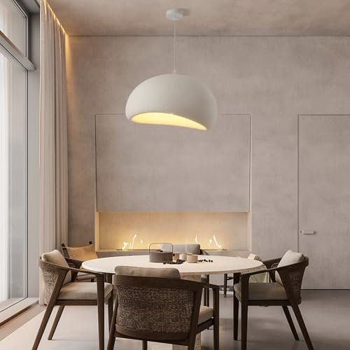 Lampadari & plafoniere: 50Cm Moderne Pendelleuchte Esszimmer E27 Weisser Shell – Nuovo e nell'imballaggio originale da Hundwil venduto da Stallone6 2