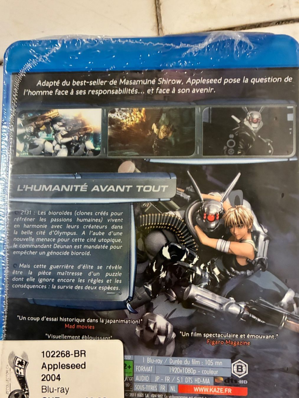 Tutti i DVDs: Appleseed (2004, Animé, Blu-ray) – Nuovo e nell'imballaggio originale da Vevey venduto da zecollector 1