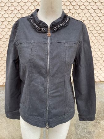 Exquisite Übergangsjacke mit Strass Gr. 44