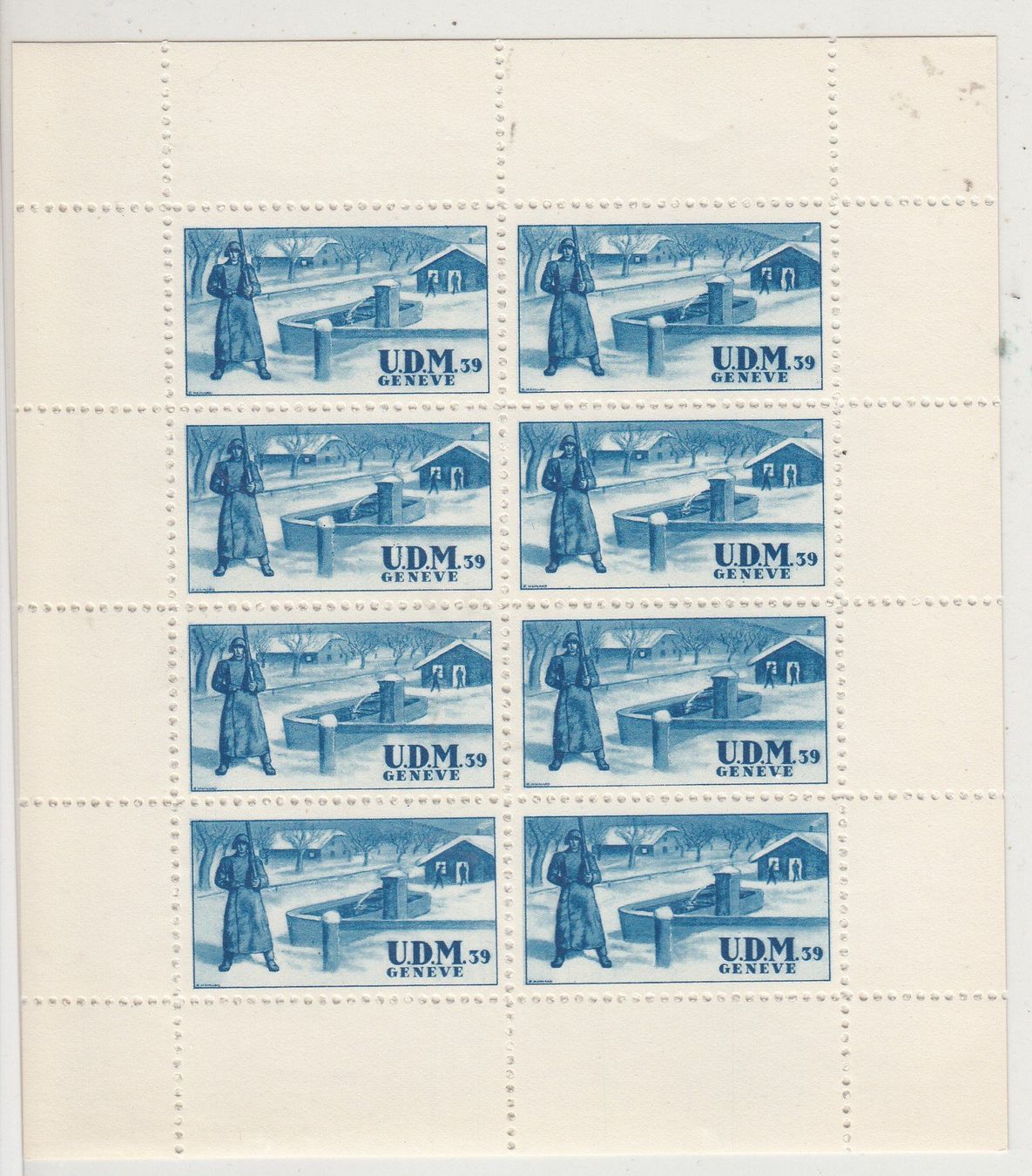 Alle Briefmarken: Udm 8A/3** Union Des Mobilises Kat.100.- – Gebraucht aus Herrliberg von Lfrifda