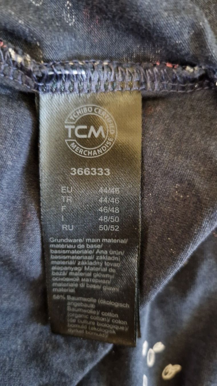 Tchibo Negligees & Pigiami: Blaues Pijama mit gemusterter Hose TCM Tchibo – Nuovo (secondo la descrizione) da Oberlunkhofen venduto da dreihaselnuesse 4