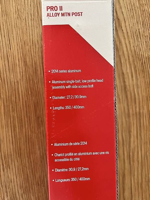 Pezzi di ricambio: Sattelstütze PRO II ALLOY MTN POST – Usato da Steffisburg venduto da V60s 4