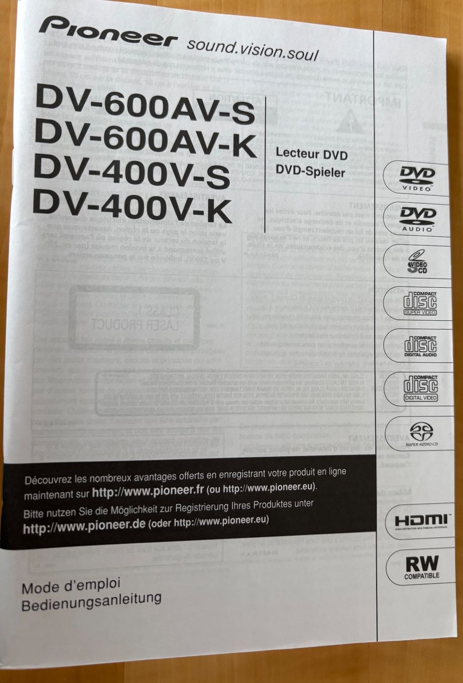 Pioneer Lettore multimediale & Streamer: DVD-Player Pioneer DV-600AV – Usato da Zürich venduto da ver_mc9m 3